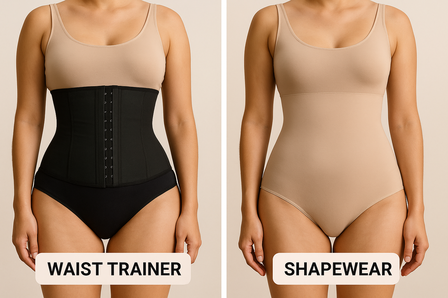 Waist trainer and shapewear comparison for body sculpting and slimming support