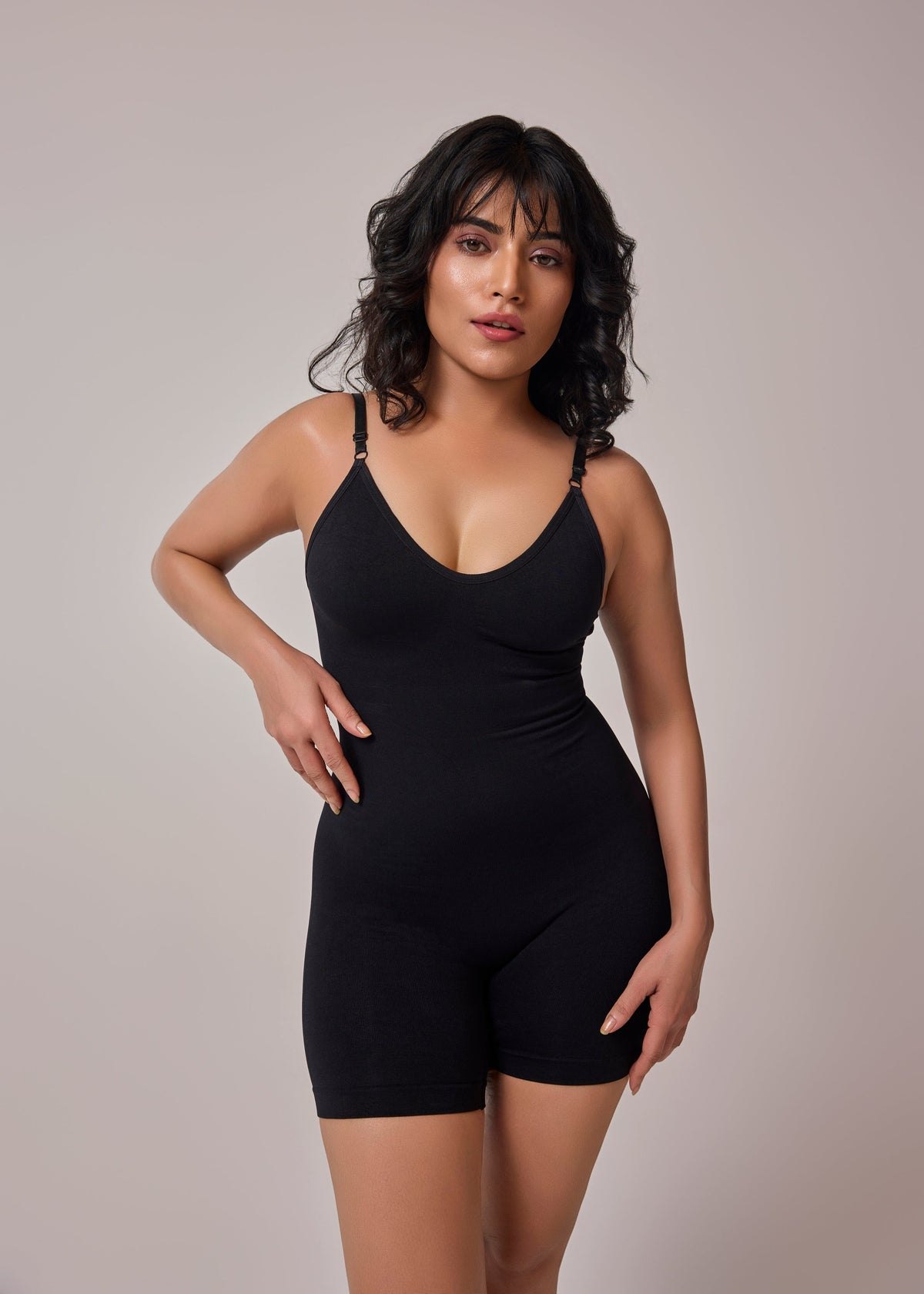 Image Diva Women's Firm and Sheer Body Shaper Lightweight Breathable Slimming and Contouring Beige