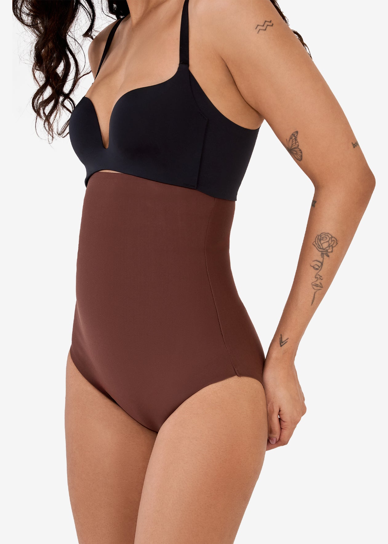 High Waist Brown Tummy Tucker